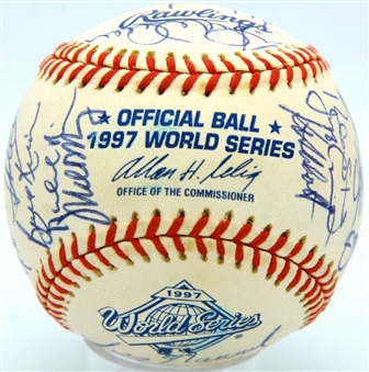 1997 World Champion Florida Marlins Team Signed Baseball (29 Signatures)